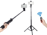 YUNTENG 1688 3 in 1 Bluetooth Portable Selfie Stick Mini Tripod For Phone/Tablet/Light Camera Height up to 134cm