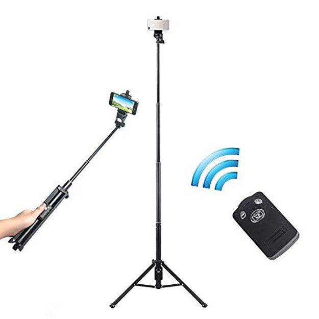 YUNTENG 1688 3 in 1 Bluetooth Portable Selfie Stick Mini Tripod For Phone/Tablet/Light Camera Height up to 134cm