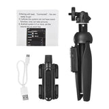 YUNTENG 9928 2-in-1 Mini Tripod Selfie Stick Phone Holder Remote Control for Camera Go Pro Phone up to Size 6.5"