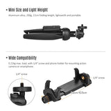 YUNTENG 9928 2-in-1 Mini Tripod Selfie Stick Phone Holder Remote Control for Camera Go Pro Phone up to Size 6.5"