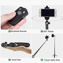 Load image into Gallery viewer, YUNTENG 9928 2-in-1 Mini Tripod Selfie Stick Phone Holder Remote Control for Camera Go Pro Phone up to Size 6.5&quot;
