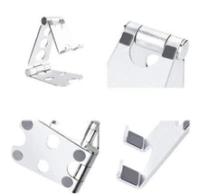 Load image into Gallery viewer, Premium Sturdy Foldable Aluminum Stand Universal for Tablets &amp; Phones up to 12.9&quot; with Pouch
