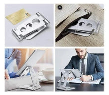 Load image into Gallery viewer, Premium Sturdy Foldable Aluminum Stand Universal for Tablets &amp; Phones up to 12.9&quot; with Pouch
