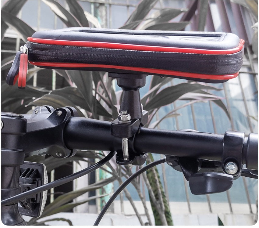 Handlebar Phone Waterproof Bag with Headphone Hole for Motorcycle Bike