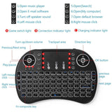 Wireless 2.4Ghz Mini Keyboard with Touch Pad with LED Back Light