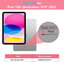 Load image into Gallery viewer, Bluetooth Wireless Keyboard with 7 LED Backlight and Protective Case  for iPad 10th Generation 10.9&quot; inch
