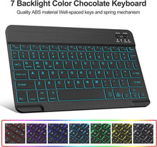 Load image into Gallery viewer, Bluetooth Wireless Keyboard with 7 LED Backlight and Protective Case  for iPad 10th Generation 10.9&quot; inch
