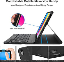 Load image into Gallery viewer, Bluetooth Wireless Keyboard with 7 LED Backlight and Protective Case  for iPad 10th Generation 10.9&quot; inch
