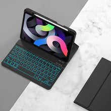 Load image into Gallery viewer, Bluetooth Wireless Keyboard with 7 LED Backlight and Protective Case  for iPad 10th Generation 10.9&quot; inch
