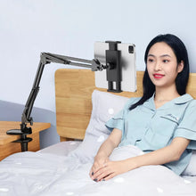Load image into Gallery viewer, Tablet Desk Bed Aluminium Mount Stand Adjustable Long Arm Holder for Phone &amp; Tablet Up to 12.9&quot;
