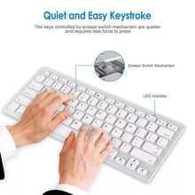 Load image into Gallery viewer, Universal Mini Portable Wireless Bluetooth Keyboard Phone Tablet 3 Systems Universal Battery Power
