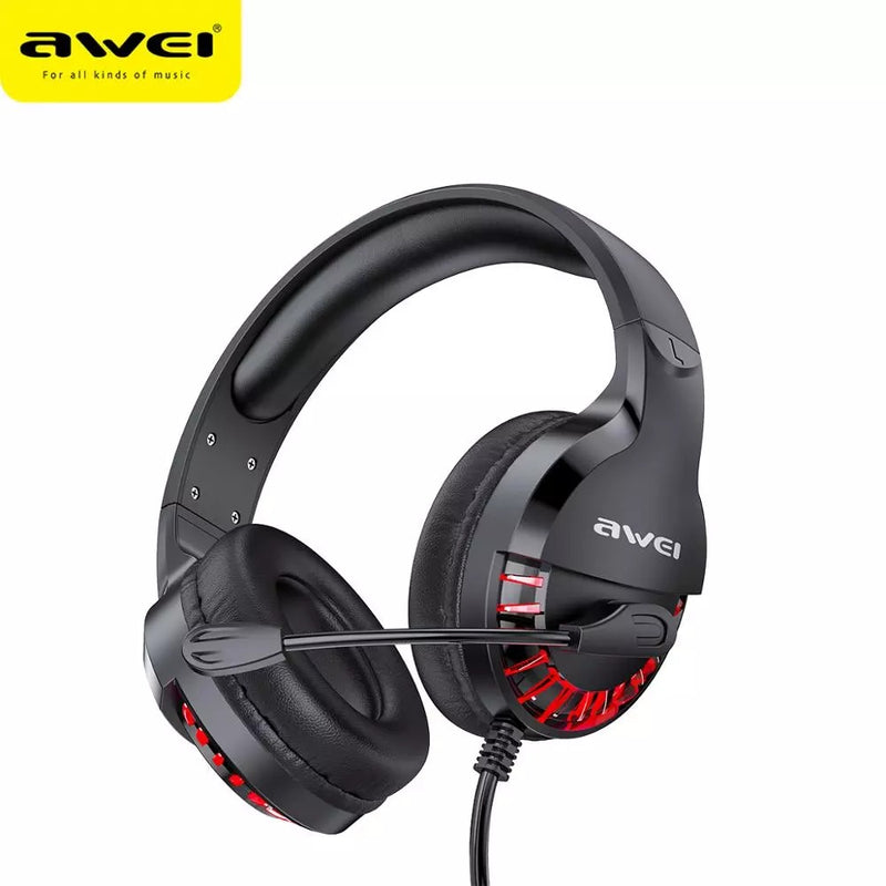 AWEI ES770i Wired Led Gaming Headphone With Microphone Stereo 7.1 Bass Sound Phone/Tablet/PS4/5/PC
