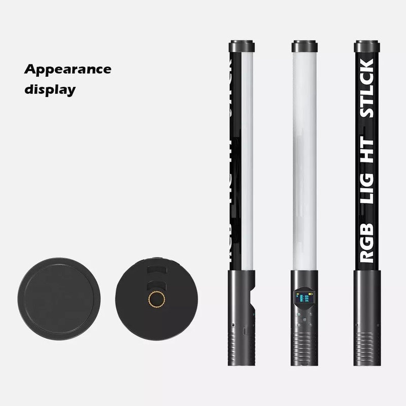 RGB LED Light Wand Handheld Fill Light Photography Light Stick Bar with Remote & Tripod Stand Extendable 2.1 Meter